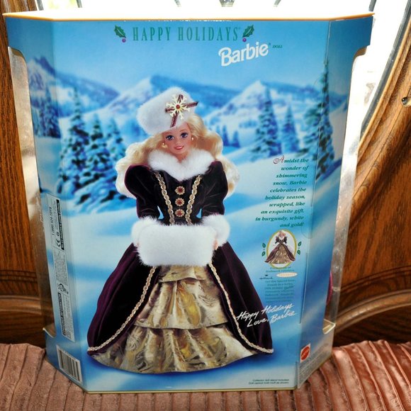 1996 Happy Holidays Special Edition Barbie (NIB) Vintage Barbie Doll - Picture 2 of 6
